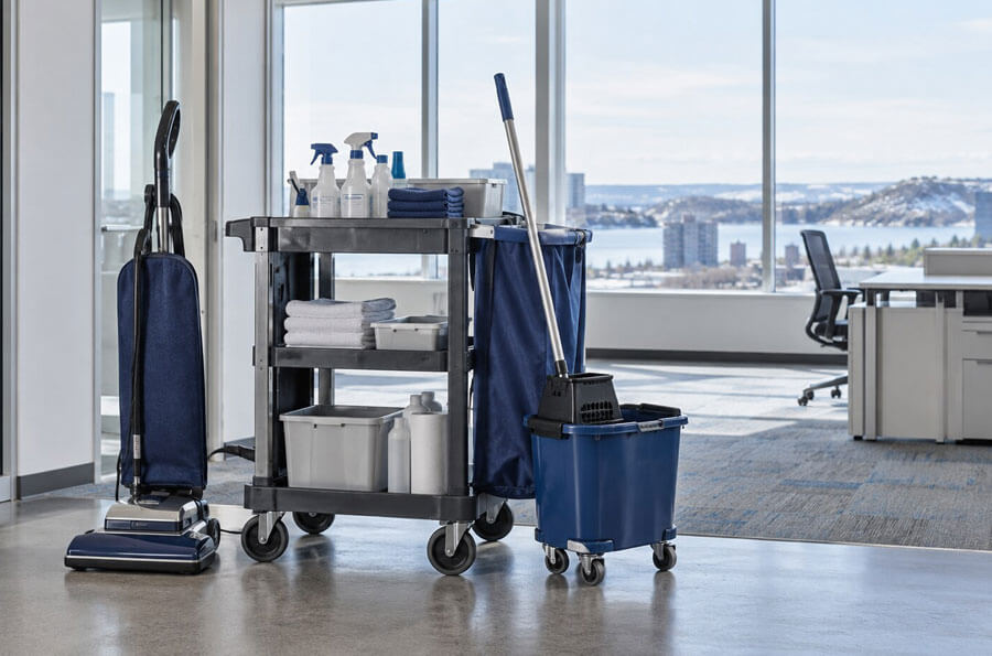 Commercial janitorial cleaning